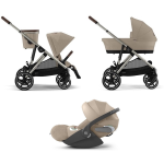 Cybex Trio Gazelle S Tpe Almond Beige con Cloud T Plus