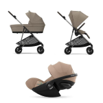 Cybex Trio Melio Almond Beige con Cloud G I-Size Plus