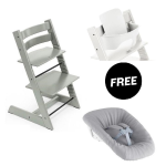 Stokke Tripp Trapp Sedia Glacier Green con Newborn e Baby set