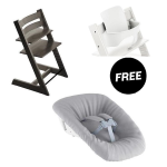 Stokke Tripp Trapp Hazy Grey con Baby set e NewBorn