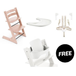 Stokke Tripp Trapp Serene Pink con vassoio cinture e Baby set