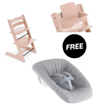 Stokke Tripp Trapp Serene Pink con Baby set e Newborn