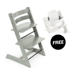 Stokke Tripp Trapp Sedia Glacier Green con Baby set white