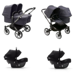 Bugaboo Donkey 5 Trio Gemellare Graphite-Stormy Blue e Turtle Air