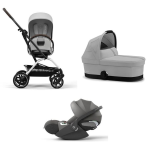 Cybex Trio Eezy S Twist+2 Fog Grey con Cloud T