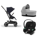 Trio Cybex Eezy S Twist+2 SLV Dark Blue e Aton S2