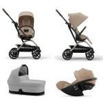 Cybex Trio Eezy S Twist+2 Tpe Almond beige con Cloud G Plus