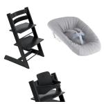 Stokke Tripp Trapp Sedia Black con Baby set e Newborn