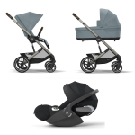 Cybex Trio Balios S Lux TPE Stormy Blue con Cloud T Plus I-Size