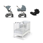 Kit Nascita Trio Cybex Balios S Lux Stormy Blue e Lettino Simply 