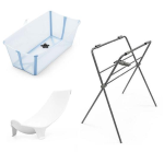 Stokke Kit Flexi Bath Ocean Blue con Stand e supporto neonato