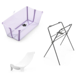 Stokke Kit Flexi Bath Lavender con Stand e supporto neonato