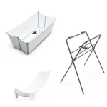 Stokke Kit Flexi Bath White con Stand e supporto neonato