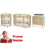 Stokke Cameretta Sleepi V3 Natural con materassi Dolci Ninne