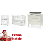 Stokke Cameretta Sleepi V3 White con materassi Dolci ninne