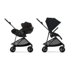 Cybex 2in1 Melio Carbon Magic Black con Cloud G I-Size