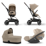 Cybex Trio EEZY S TWIST+2 Almond Beige con Cloud T Plus