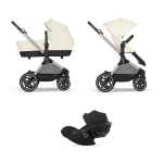 Cybex Trio EOS LUX TPE Seashell Beige con Cloud G Plus I-Size