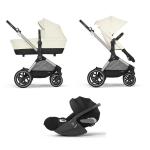 Cybex Trio EOS LUX TPE Seashell Beige con Cloud T I-Size