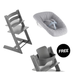 Stokke Tripp Trapp Storm Grey con Baby Set e Newborn