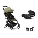 Stokke Travel System Yoyo 3 Black-Olive con Cloud T