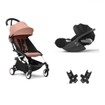 Stokke Travel System YoYo 3 Ginger Telaio Bianco e Cloud T