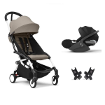 Stokke Travel System YoYo 3 White-Taupe e Cloud T