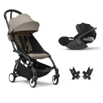 Stokke Travel System YoYo 3 Black-Taupe e Cloud T