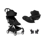 Travel System YoYo 3 White-Black con Cloud G I-Size Plus