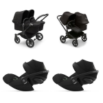 Bugaboo Trio Gemellare Donkey 5 Midnight Black con Cloud G Plus I-Size