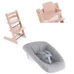 Stokke Tripp Trapp Serene Pink con Baby set e Newborn