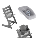 Stokke Tripp Trapp Storm Grey con Baby Set e Newborn