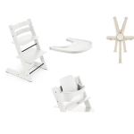 Stokke Kit Tripp Trapp White con vassoio, cinture e Baby Set 2