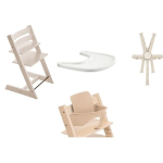 Stokke Kit Tripp Trapp Whitewash con vassoio, cinture e Baby Set 2