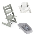 Stokke Tripp Trapp Sedia Glacier Green con Newborn e Baby set