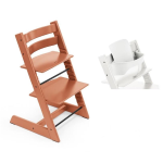 Stokke Tripp Trapp Sedia Terracotta con Baby set white