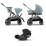 Cybex Trio Gazelle S TPE Stormy Blue con Cloud T i-Size