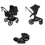 Bugaboo Trio Fox 5 Renew Heritage Black con Cloud T I-Size