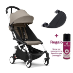 Stokke Passeggino Yoyo 3 White-Taupe con Poggiagambe