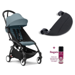 Stokke Passeggino Yoyo 3 Black-Aqua con Poggiagambe