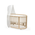 Stokke Lettino Sleepi V3 Natural con materasso, Tenda e Protezione in Mesh