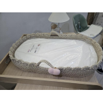 Bebè Fasciatoio in corda Panna con Cuore Rosa