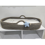 Bebè Fasciatoio in corda Tortora con Stellina Azzurra