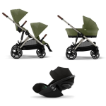 Cybex Trio Fratellare Gazelle S TPE MOSS GREEN con Cloud G Plus