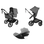 Bugaboo Trio Fox 5 Renew Moon Grey con Cloud G Plus I-Size