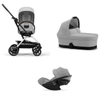 Cybex Trio Eezy S Twist+2 Fog Grey con Cloud G i-Size Plus