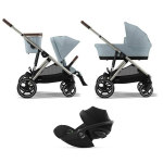 Cybex Trio Gazelle S TPE Stormy Blue con Cloud G i-Size