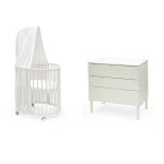 Stokke Cameretta Sleepi V3 Mini White con materasso e cassettiera