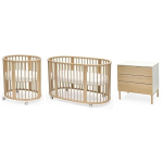 Stokke Cameretta Sleepi V3 Natural con materassi e cassettiera