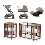 Kit Nascita Neonato Trio Balios Almond Biege e Sleepi V3 Warm Brown